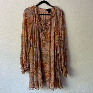 House of Harlow 1960 paisley relaxed flowy dress
